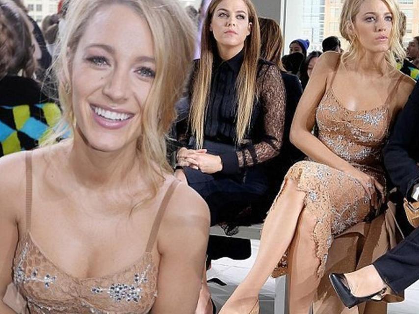 Blake Lively en el desfile de Michael Kors en la semana de la moda de Nueva York
