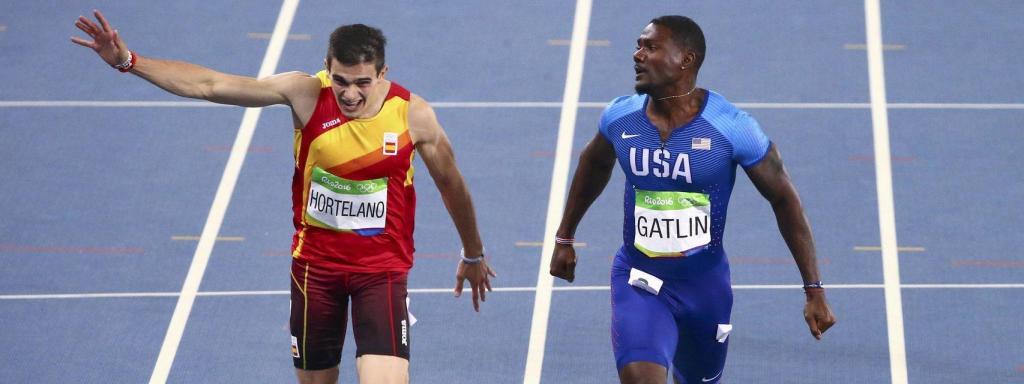 Bruno Hortelano, durante las semifinales de los 200 metros en Río.