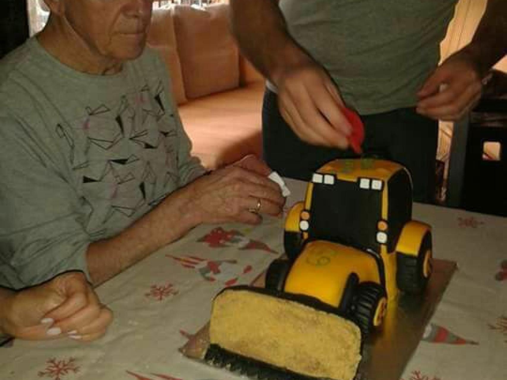Satur, durante una celebración familiar.
