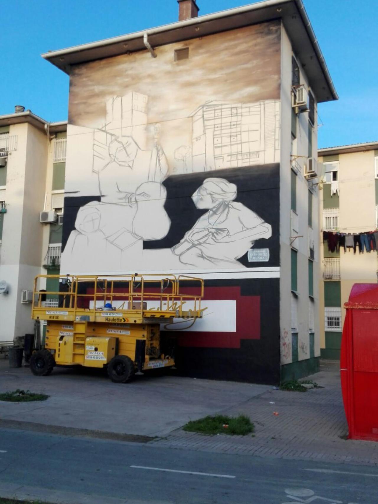 El grafiti en construcción.