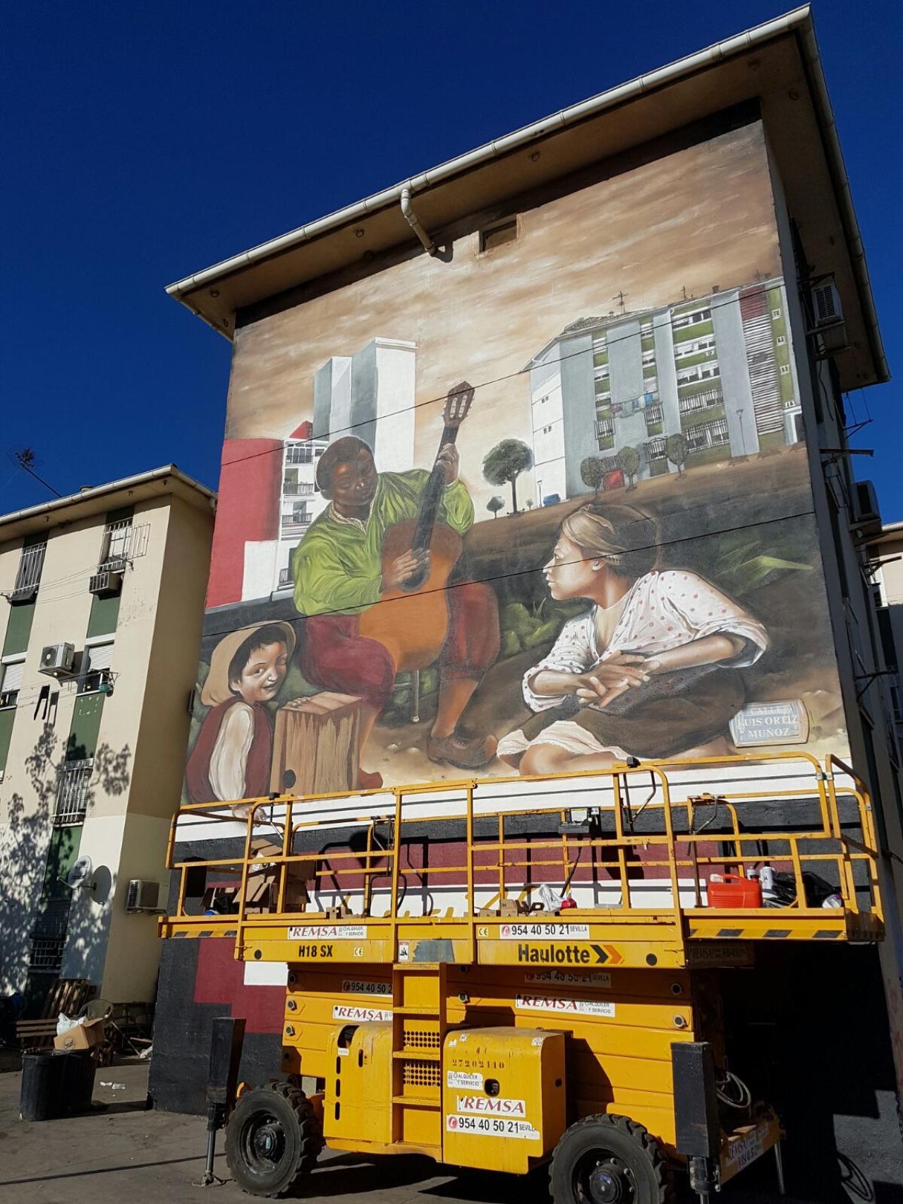 El grafiti finalizado.