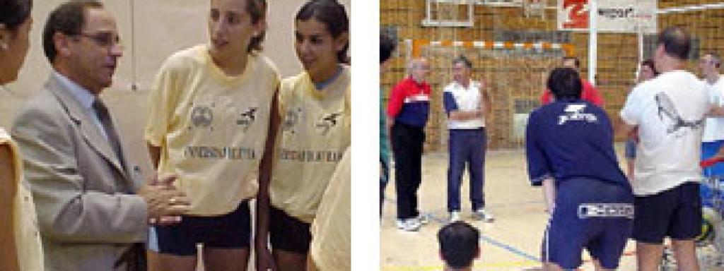 Romero en su etapa de entrenador deportivo.