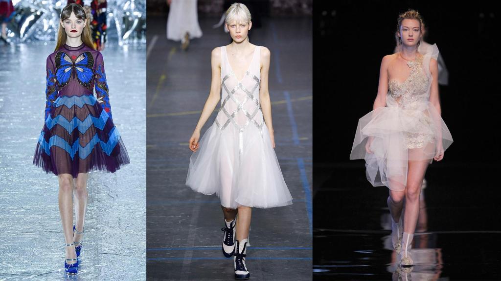 De izquierda a derecha: John Galliano, Mary Katrantzou y Roberto Verino.