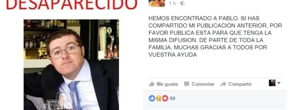 El mensaje que ha compartido en redes sociales el hermano de Pablo Erroz.