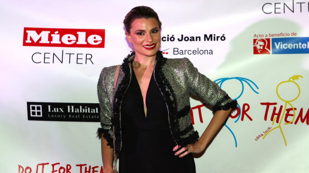 María Lapiedra el pasado mes de noviembre en un acto de la fundación Vicente Ferrer.