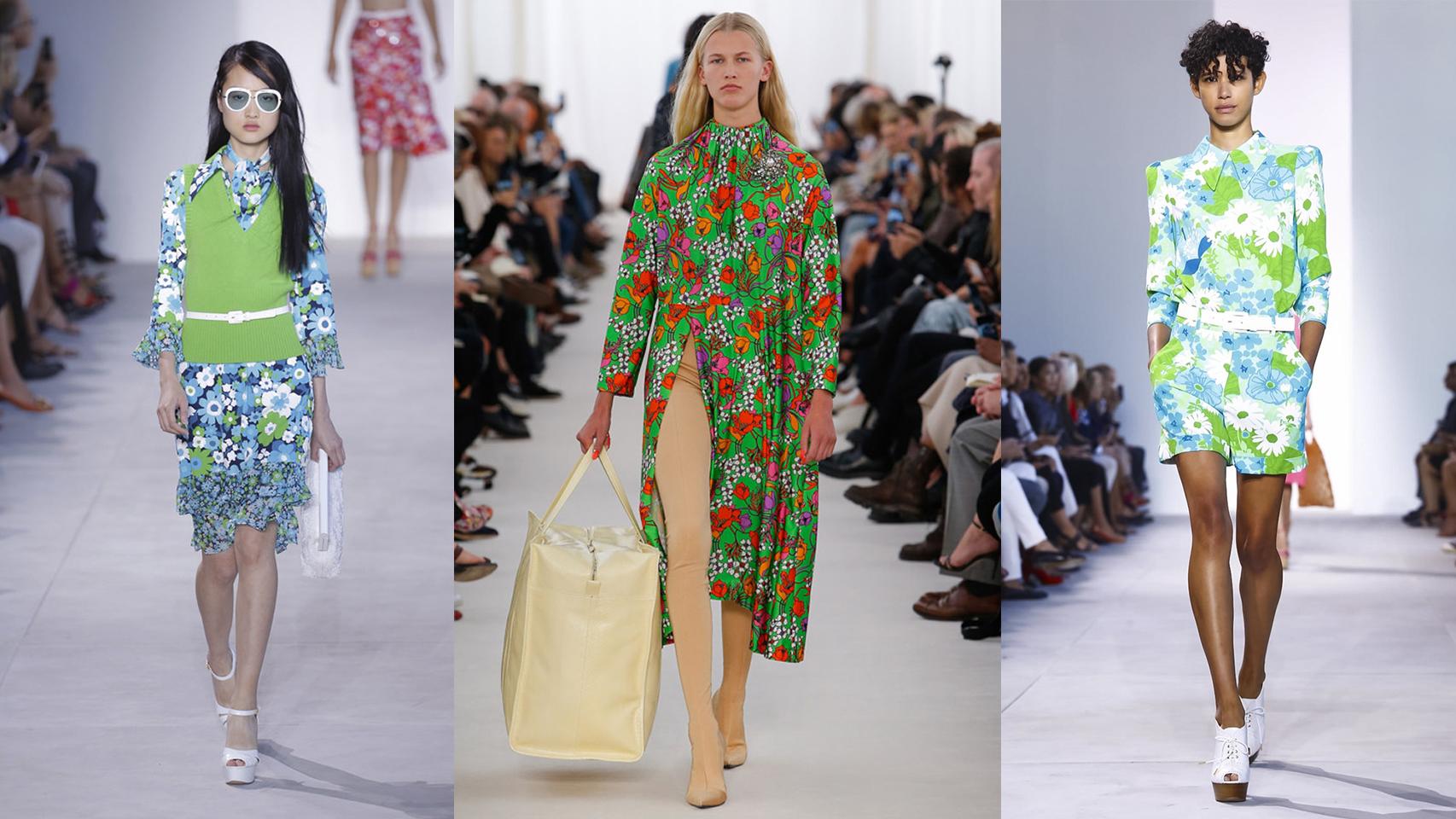 De izquierda a derechas: Michael Kors, Balenciaga y Michael Kors.
