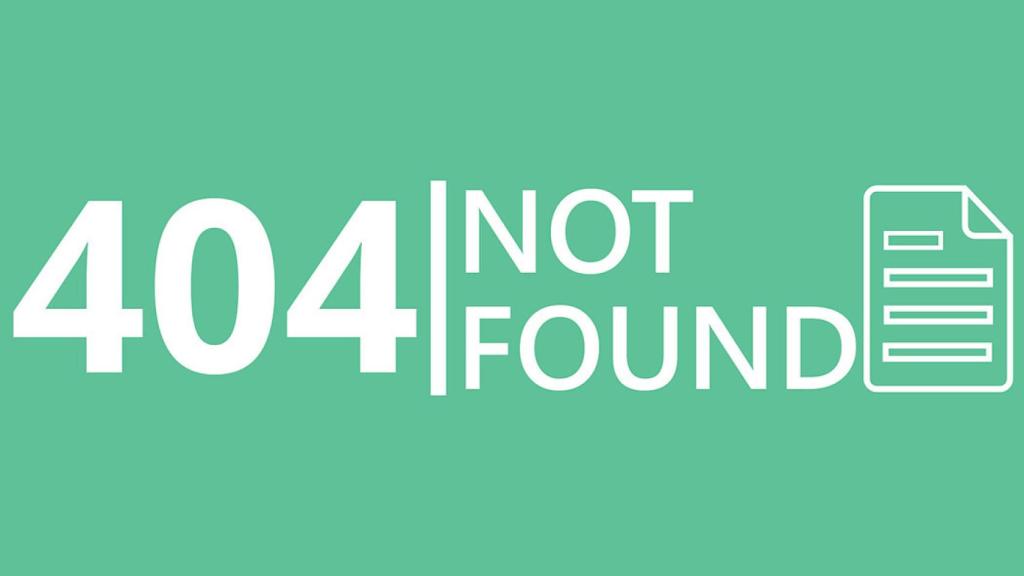 404 error