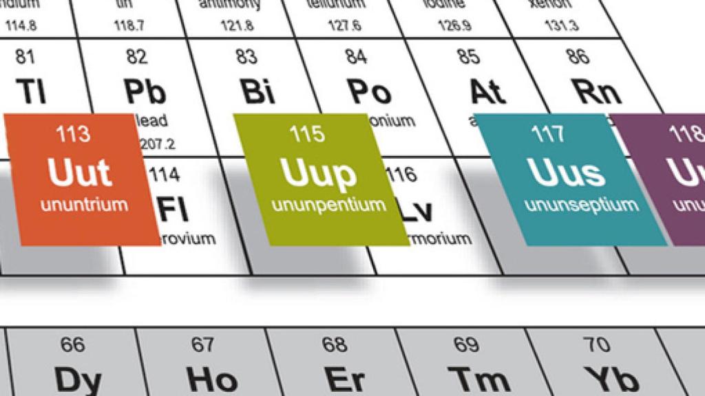 Image: Cuatro nuevos elementos químicos