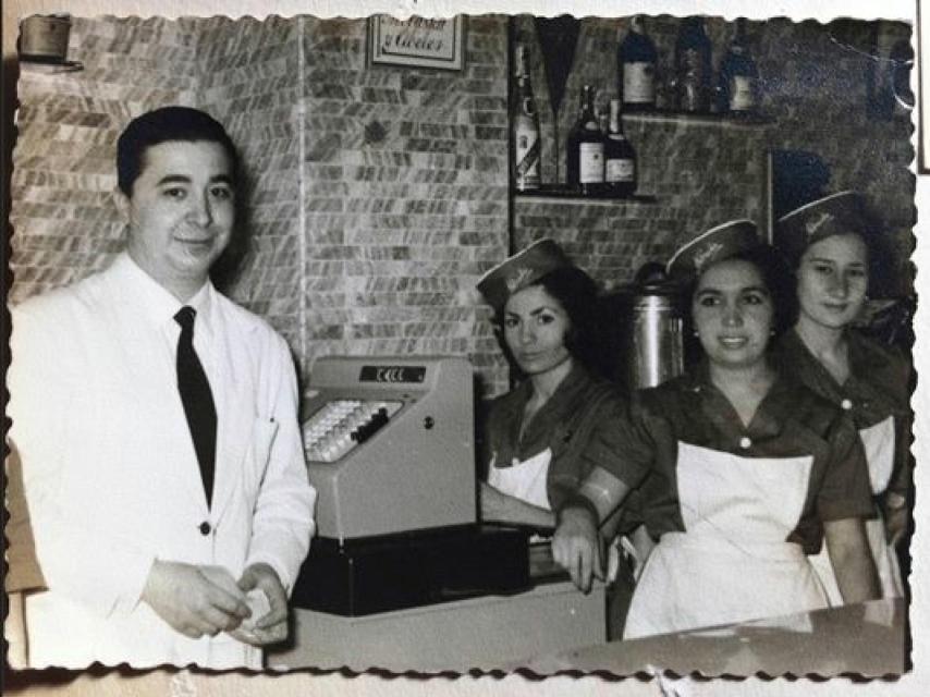 Inauguración de la cafetería Nebraska de Alcalá en 1963.