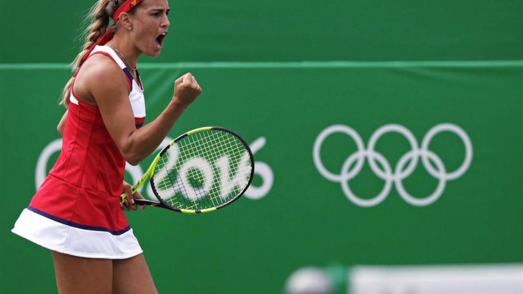 Mónica Puig, durante la final olípica de Río de Janeiro.