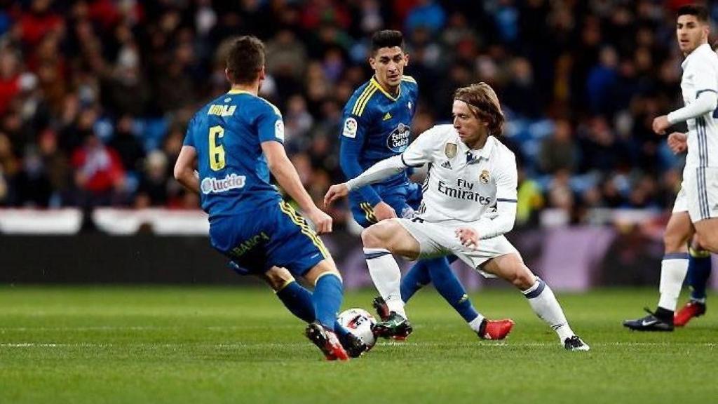 Modric frente al Celta (@realmadrid)