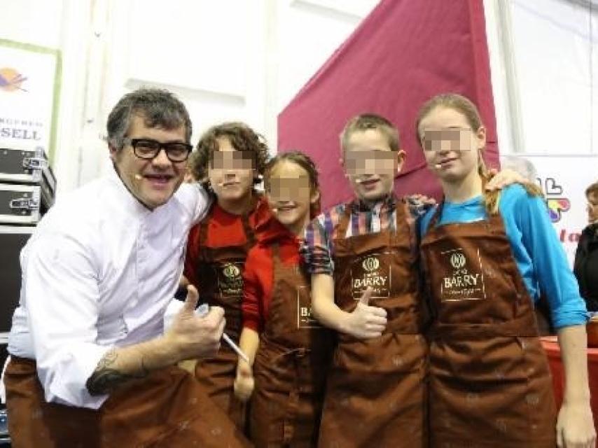 Guillermo Cervera, en un taller de cocina en 2014