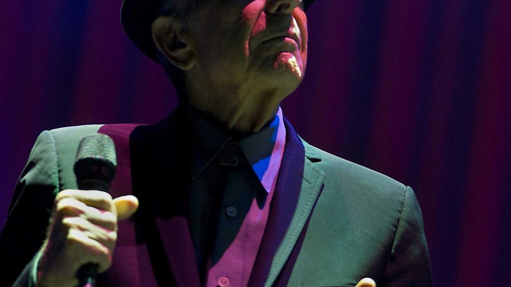 El cantautor Leonard Cohen.