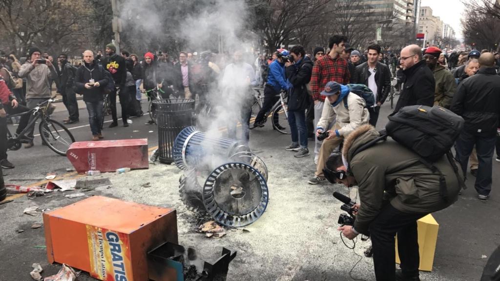 Disturbios en la capital de EEUU.