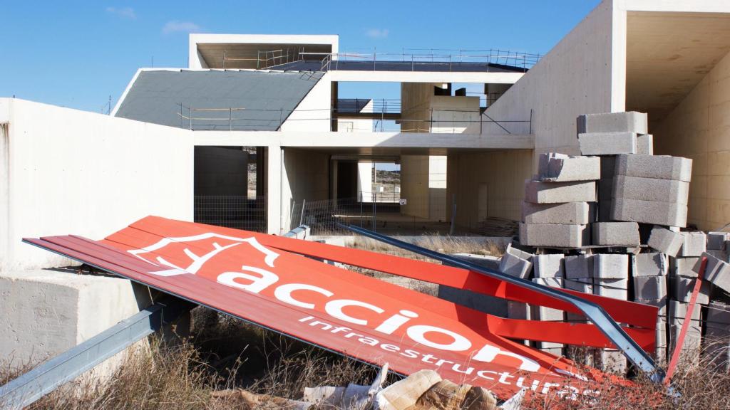 El armazón de hormigón del edificio.