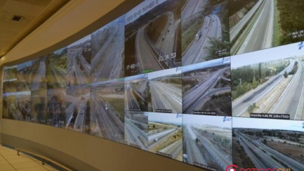 Centro de control de trafico de la DGT en Valladolid.