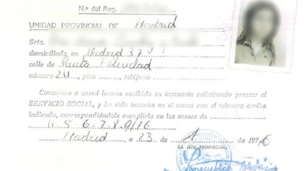 Extracto de una cartilla de ajuste de los trabajos.