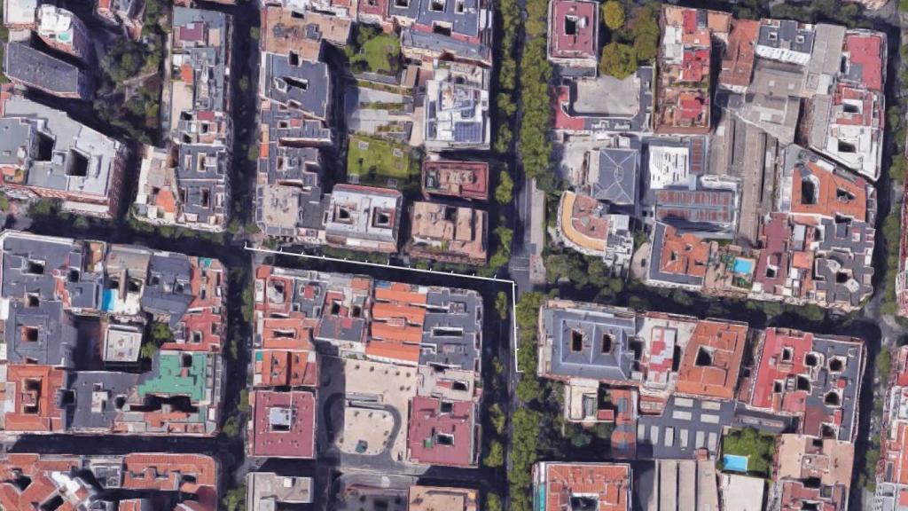 Ruta al Consulado General de Chile, método estándar.