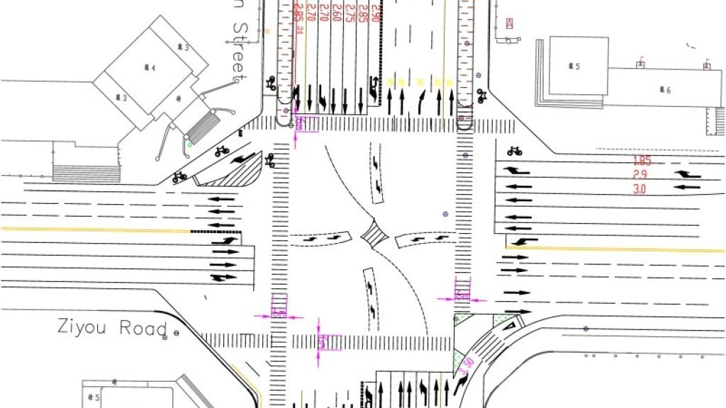 Diagrama del tráfico en Changchun, China.