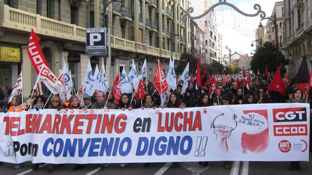 valladolid-manifestacion-telemarketing-precariedad