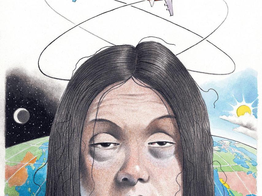 Ilustración del 'jet lag'.