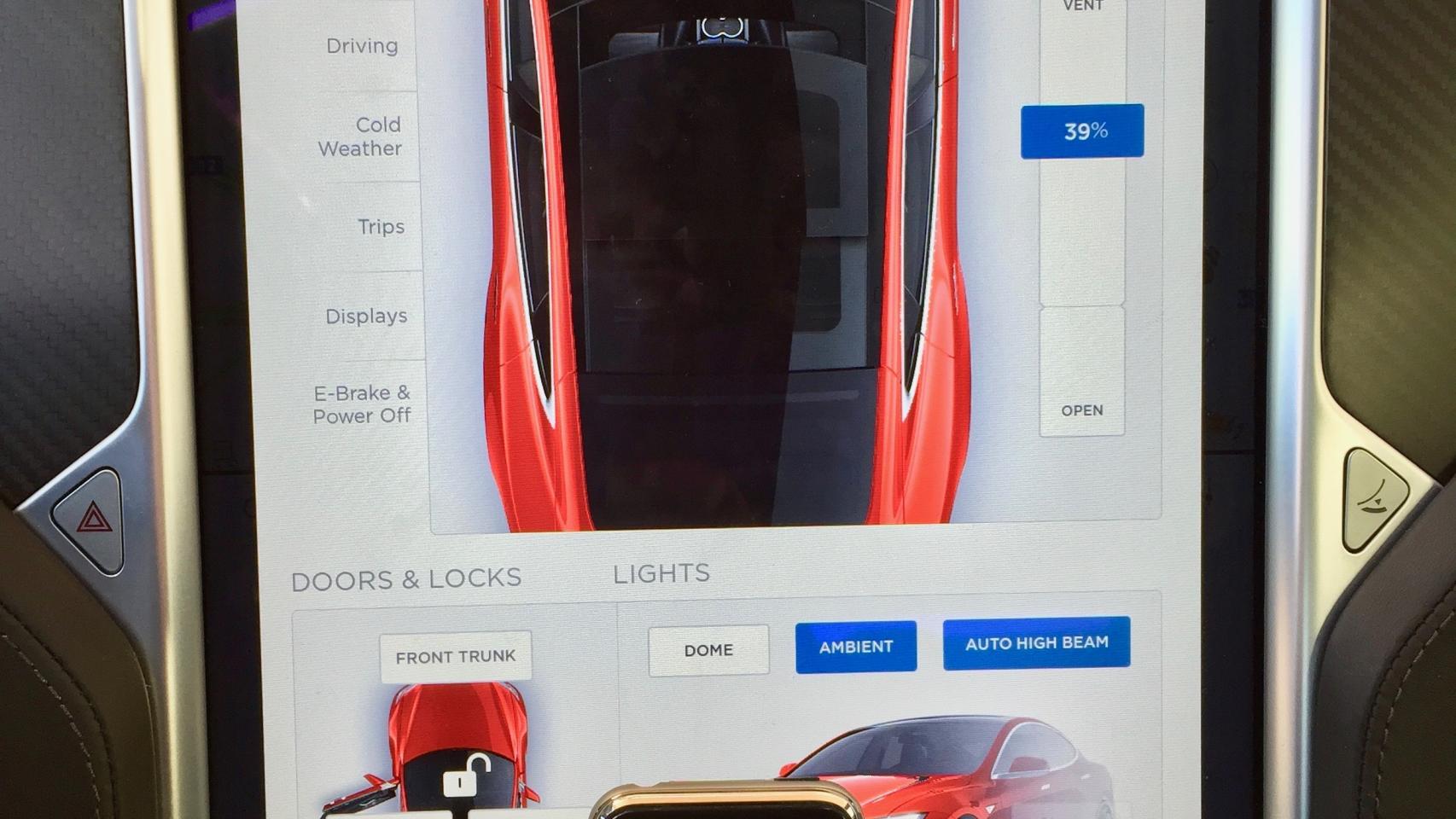 El interior del Tesla que ha probado EL ESPAÑOL