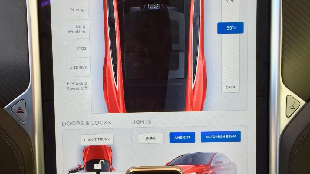 El interior del Tesla que ha probado EL ESPAÑOL