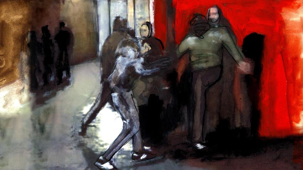 Ilustración sobre la agresión de Murcia.