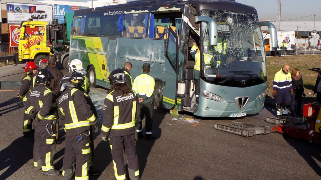 El accidente tuvo lugar en el punto kilométrico 10 de la carretera M-506.
