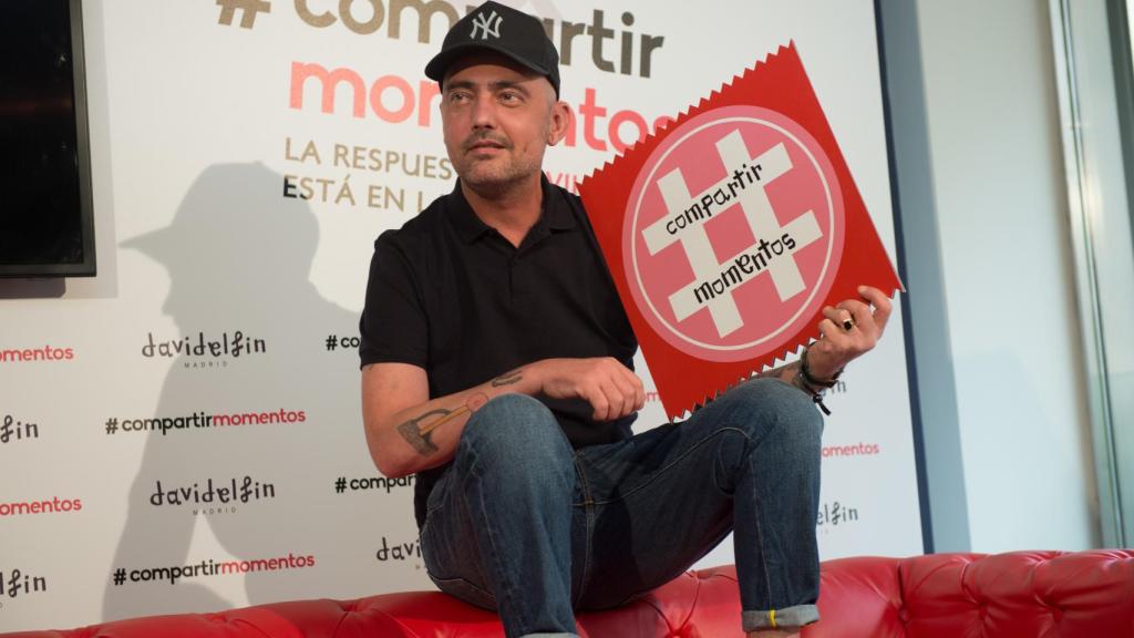 David Delfín, en la última aparición pública que habló claramente de su enfermedad.