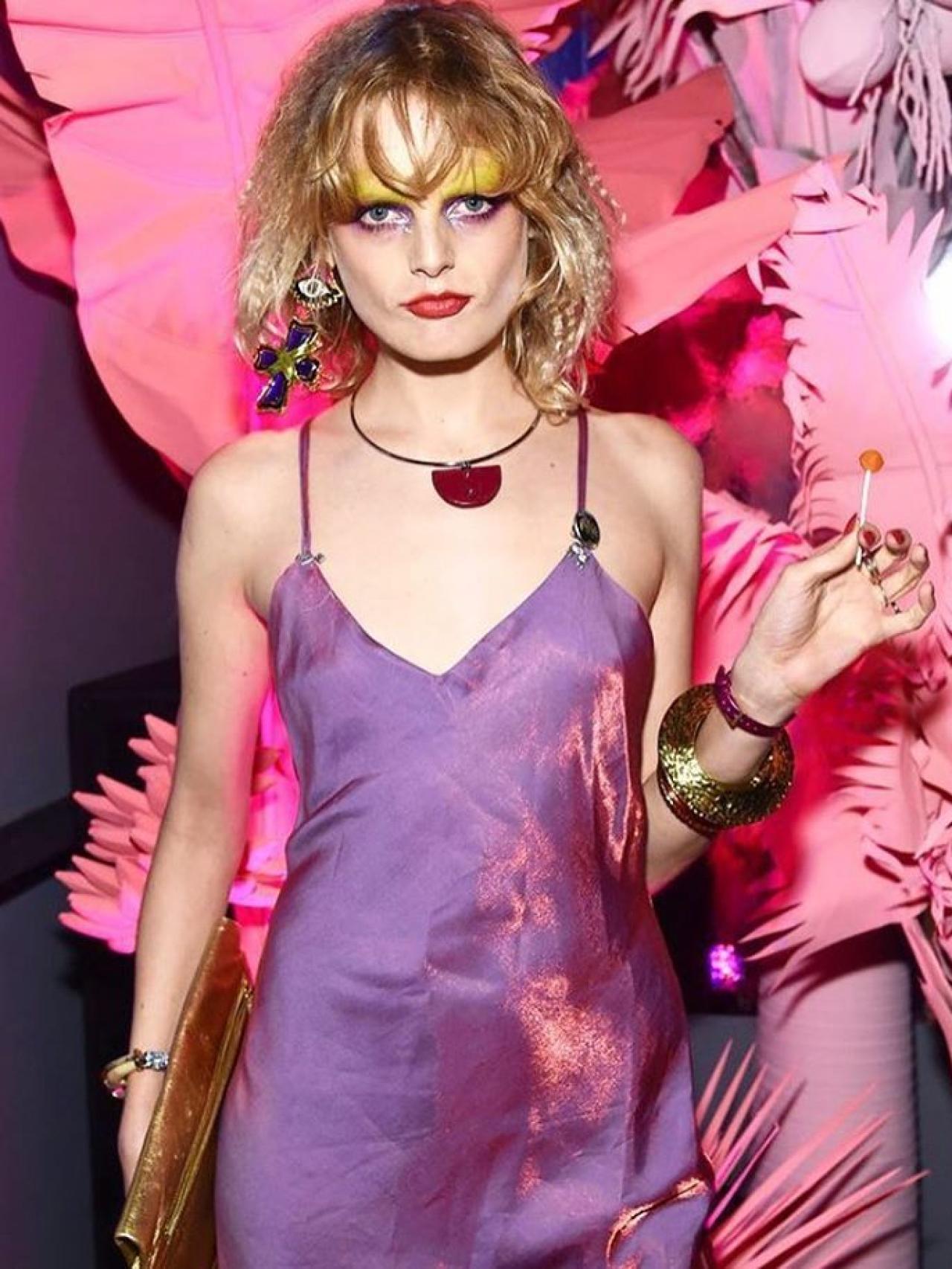 La modelo belga durante uno de sus desfiles.