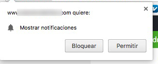 notis chrome bloquear