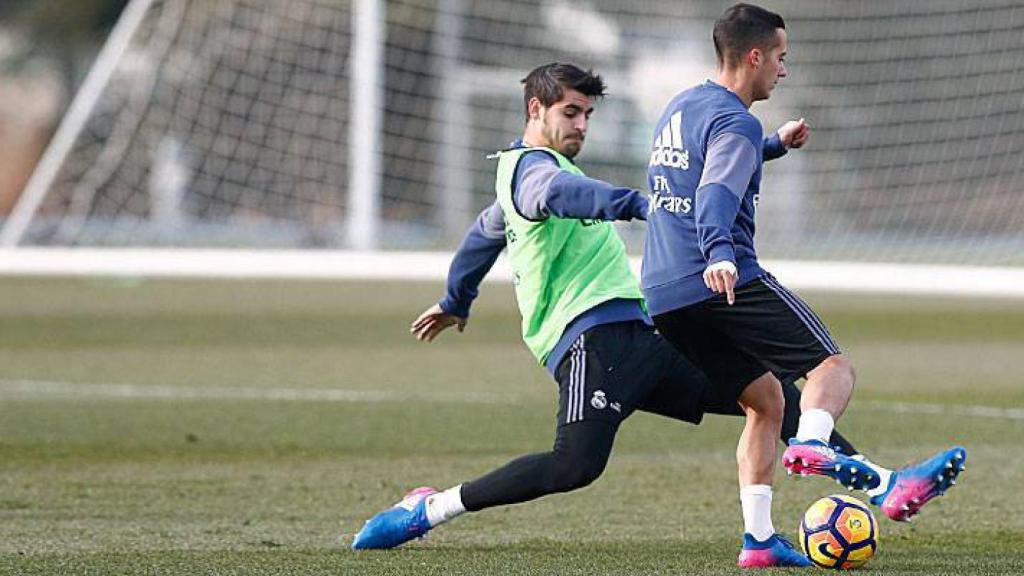 Entrenamiento del Real Madrid.