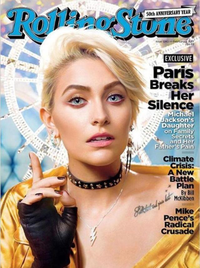 Paris Jackson en la portada de la revista Rolling Stones.