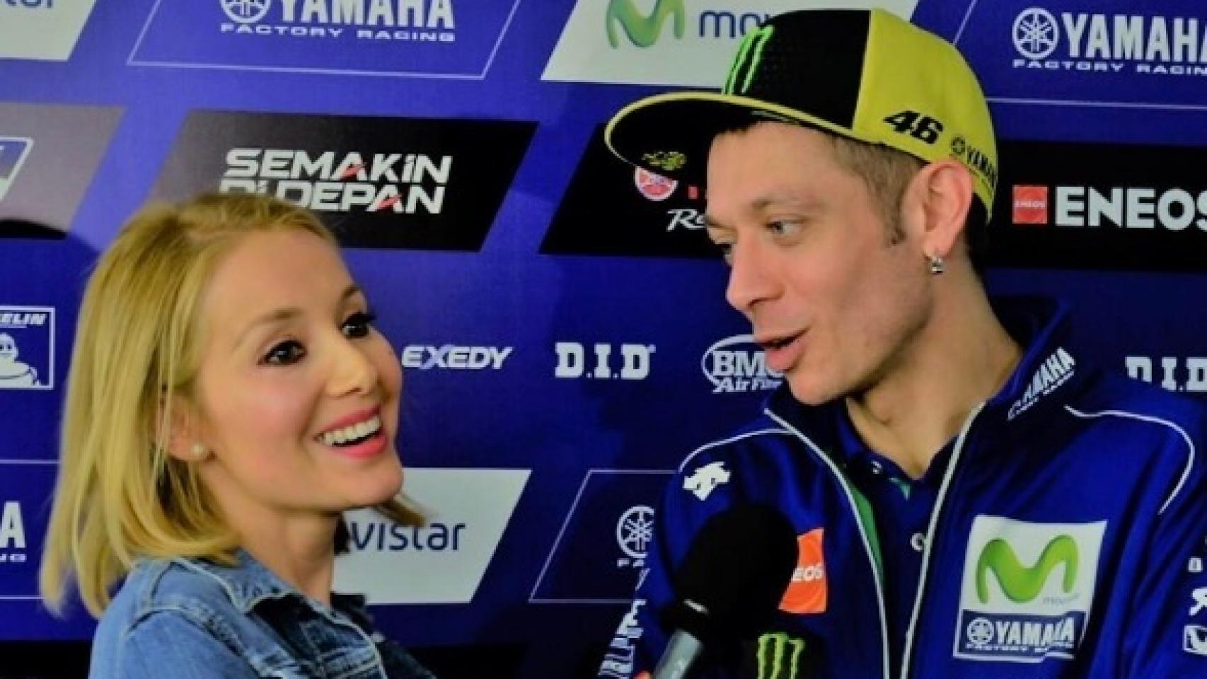 Un momento de la divertida entrevista.