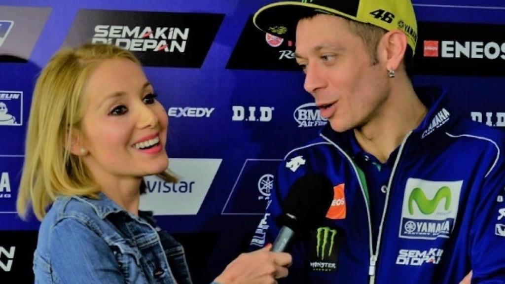 Un momento de la divertida entrevista.