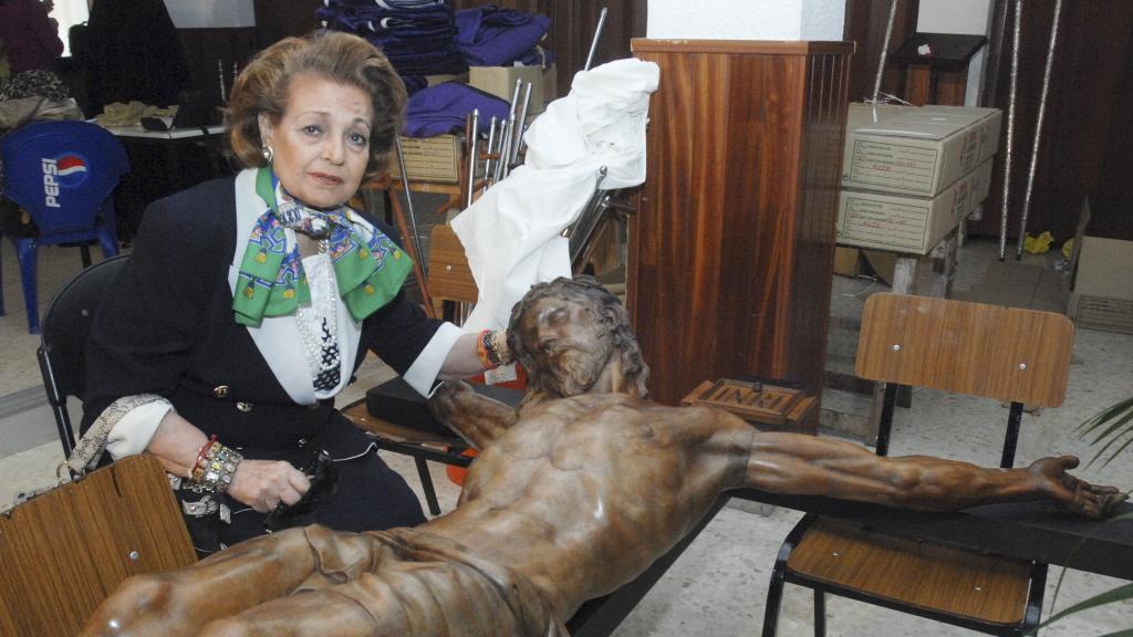 Una de las últimas apariciones públicas de Carmen Sevilla, en Marbella durante la Semana Santa de 2011