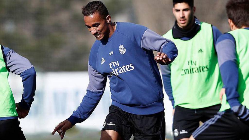 Danilo en una sesión de entrenamiento