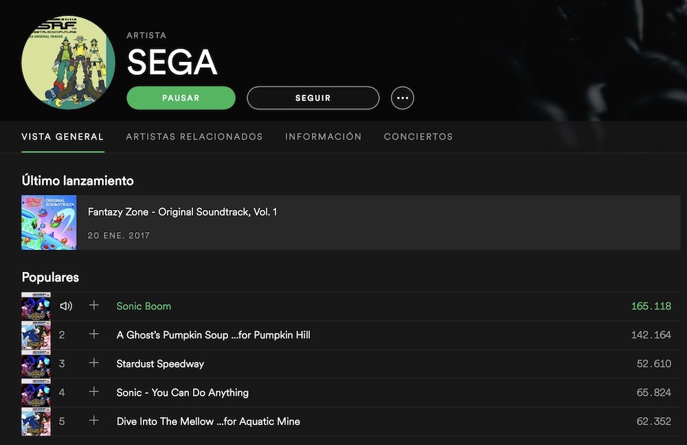 canciones sega musica