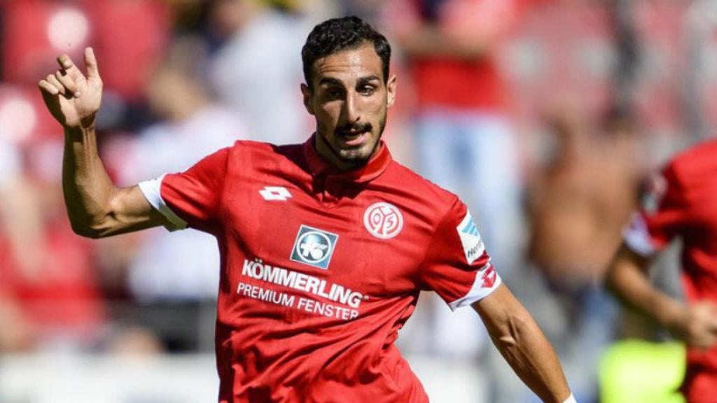 José Rodríguez durante un encuentro con el Mainz 05. Foto: Twitter (@Josseroodriguez)