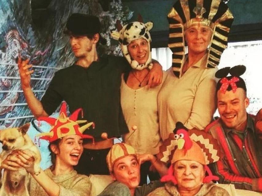 Fiesta homenaje a Bimba de su familia.