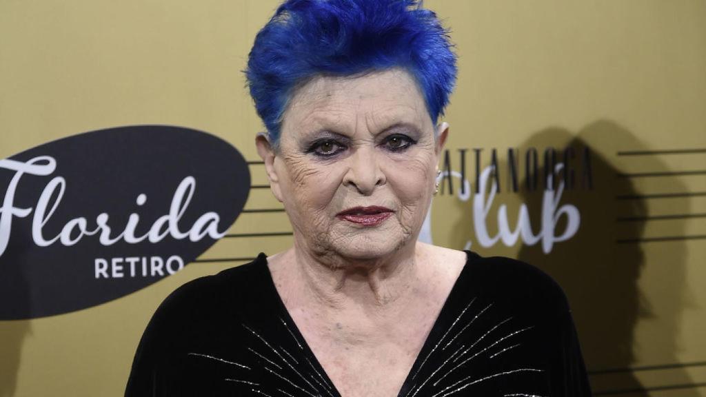 Lucía Bosé en su última aparición pública el 20 de octubre de 2016.