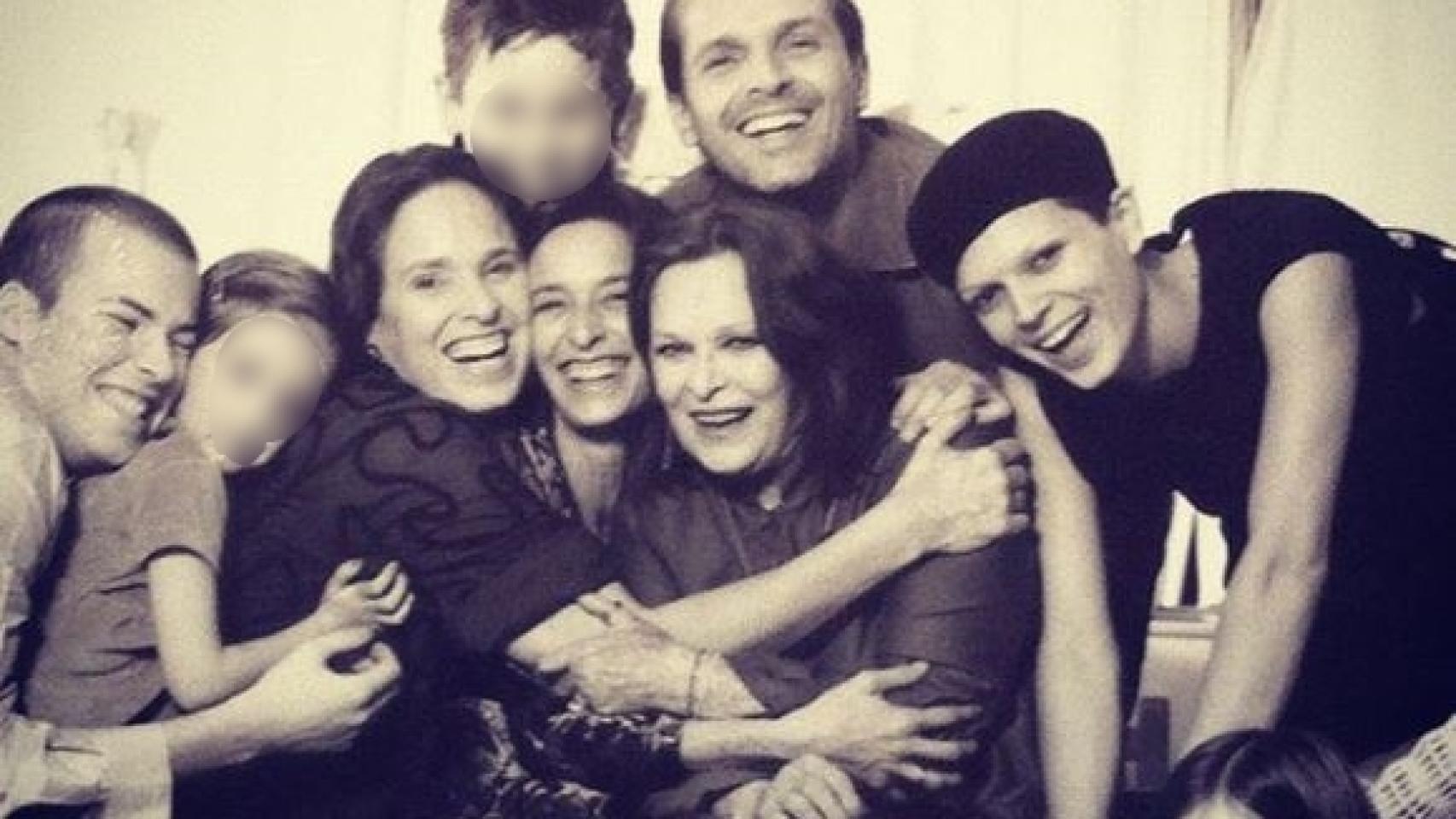 La familia Bosé hace unos años.