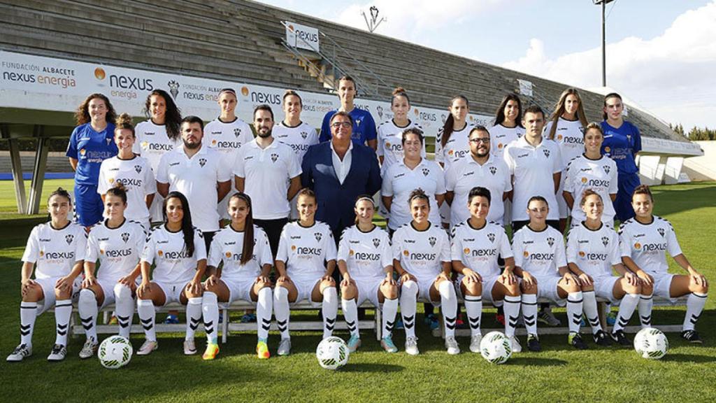 Plantilla del Albacete Femenino. Foto: albacetebalompie.es