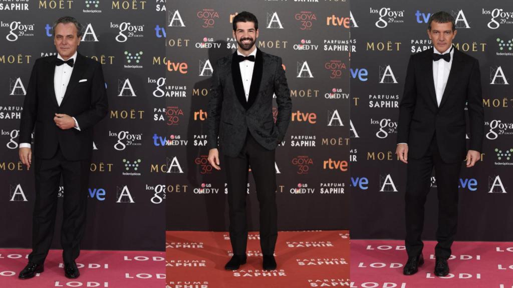 Antonio Banderas, Miguel Ángel Muñoz y José Coronado.