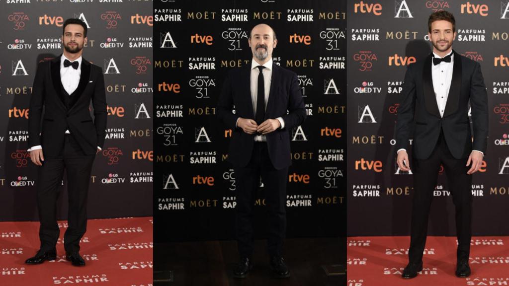 Jesús Castro, Javier Cámara y Pablo Alborán.