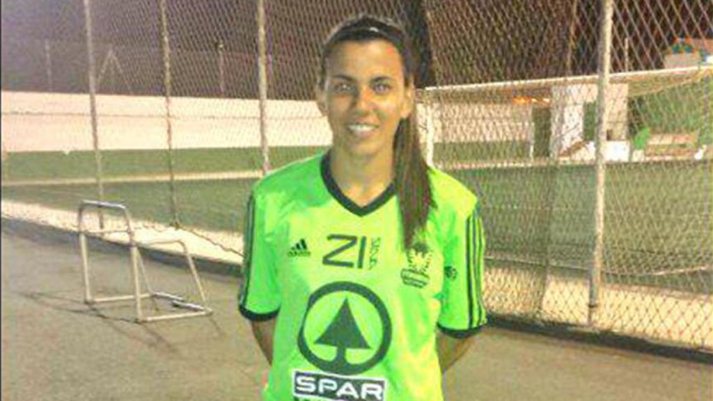 Celia Ruano, jugadora del Tacuense. Foto: Twitter (@CeliaRuano9)