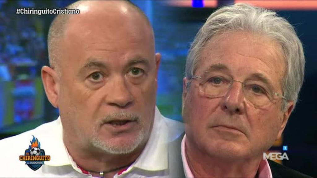 Alfredo Duro y D'Alessandro en El Chiringuito. Foto: Twitter (@elchiringuitotv)