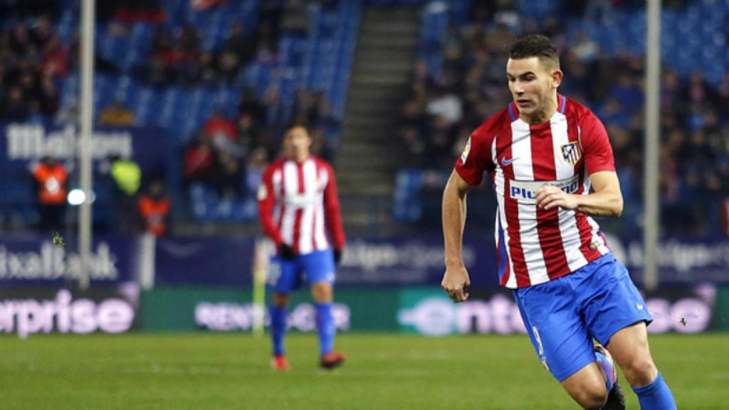 Lucas Hernández frente al Guijuelo. Foto: atleticodemadrid.com