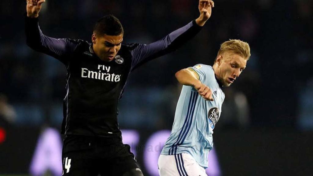 Casemiro  en el Celta - Real Madrid de Copa